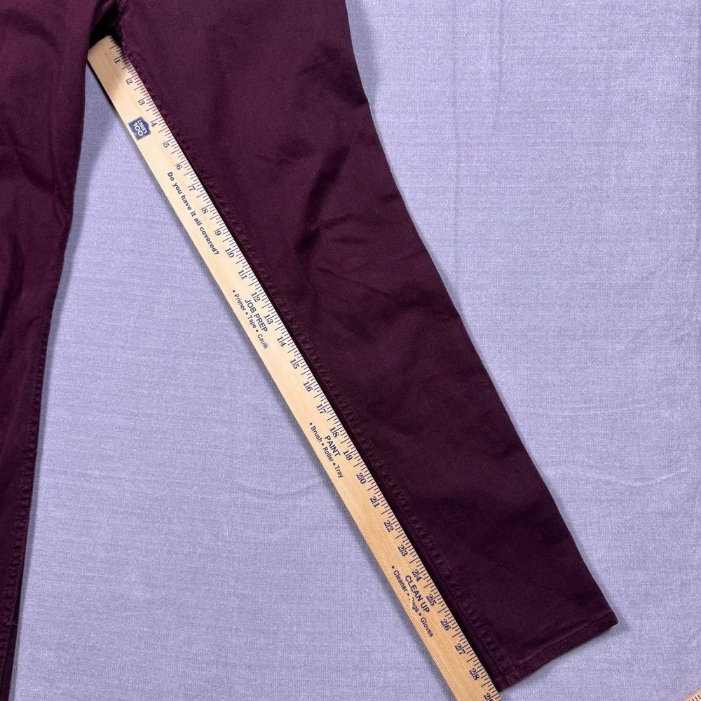 Abercrombie Fitch Purple Maroon Skinny Jeans Women's Size 6R Waist 28 Length 29 - Picture 9 of 11
